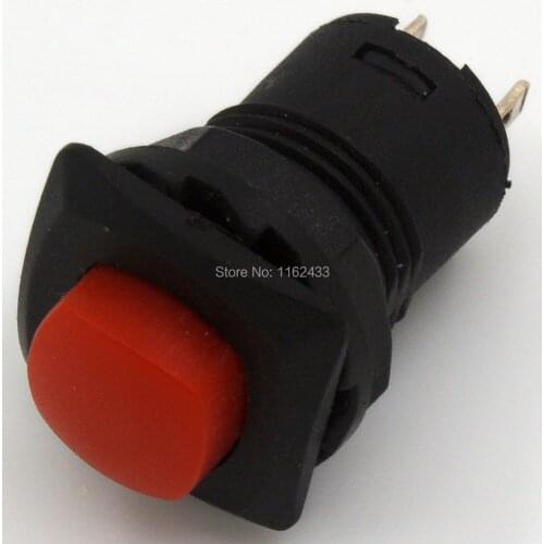 10pcs / lot DS-425 12mm reset (ON) - OFF square push button switch SPST pushbutton