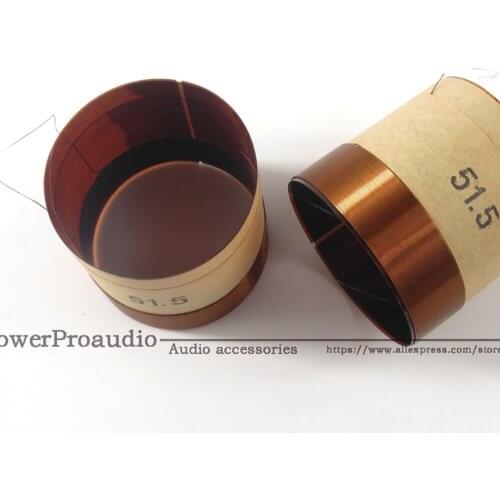 2pcs /lot 51.5 Core Bass Voice Coil 51.5mm Subwoofer 8OHM Speaker Accessories DIY
