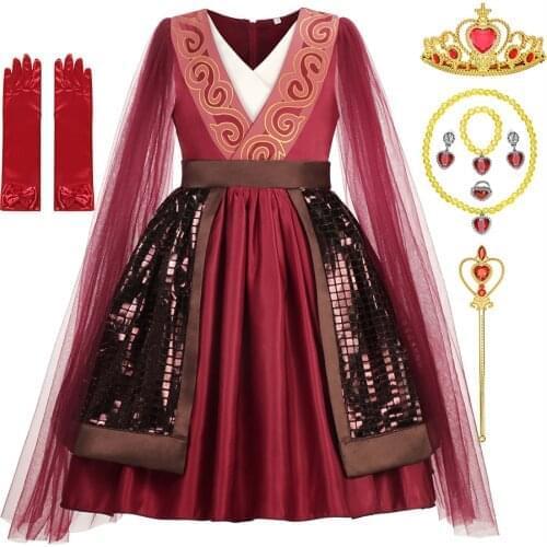 2020 Princess Huamulan Armor Costume for Girls Movie Cosplay Chinese Warrior Mulan-Hua Dress up Child Halloween Party Ball Gown