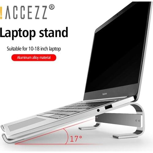 !ACCEZZ Portable Laptop Holder Desktop Aluminium Alloy Support For MacBook Pro Air Lenovo Universal Stand Hollow Cooling Bracket