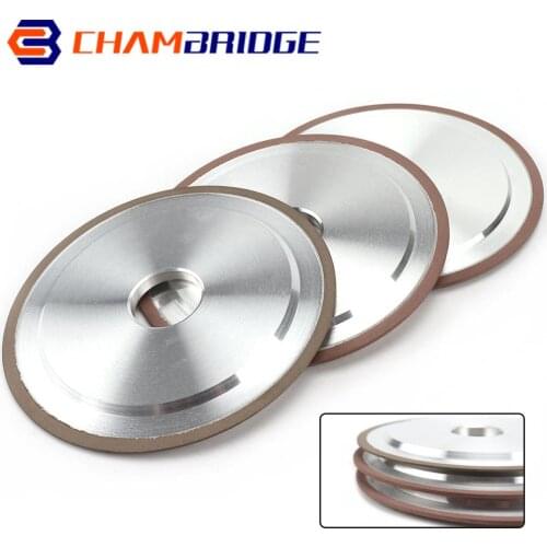100/125/150/200mm Diamond Grinding Wheel Enhanced Resin Bond Grinder for Tungsten Steel Milling Cutter Sharpener Tool Grit 240