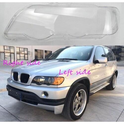 Car Headlight Lens For BMW X5 E53 2000 2001 2002 2003 Headlamp Cover Car Replacement Front Auto Shell Cover