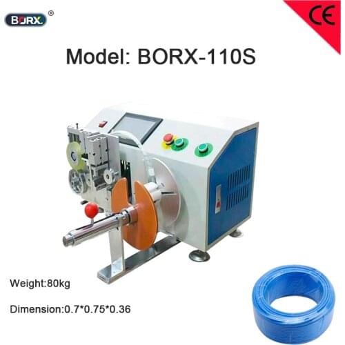 BORX Automatic Portable Desktop computer countable length cutting winding binding machine reeling tying equipment for cables