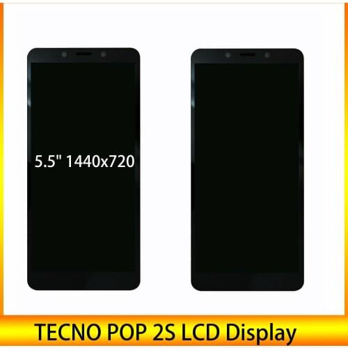 Black 5.45" For TECNO POP 2S / POP 2S pro LCD Display+Touch Screen Digitizer LCD Assembly Phone Parts+Tools