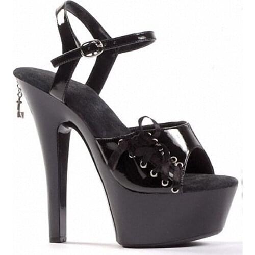 Custom-Make Patent Leather Shoes Spring and Summer Shallow Mouth Shoe High-Heeled Shoes 15CM Crystal Bow Dress Shoes Party Shoes