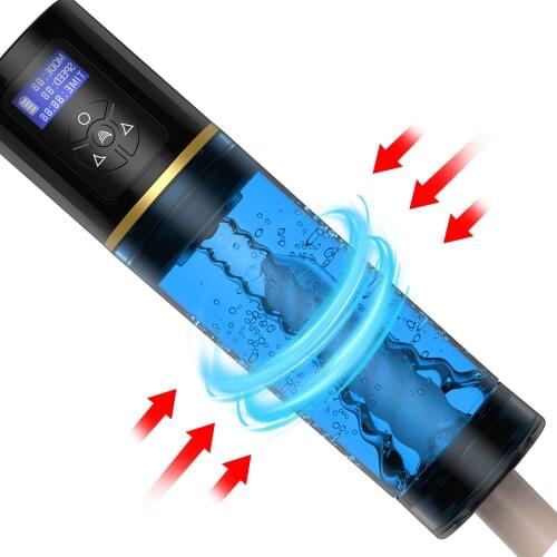 Water Bath Electric Penis Pump Enlargement Vacuum Sucking Male Masturbation Cup Penis Enhancer Delay Training with Spa Sex Toys