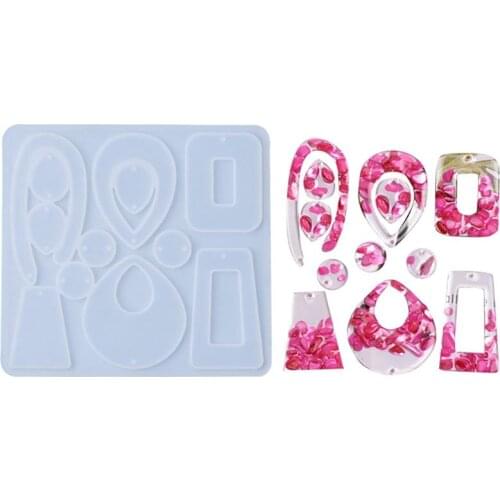 Earring Epoxy Pendant Mold DIY Silicone Mold Fashion Silicone Earring Resin Casting Mold Resin Molds Jewelry Making Tools