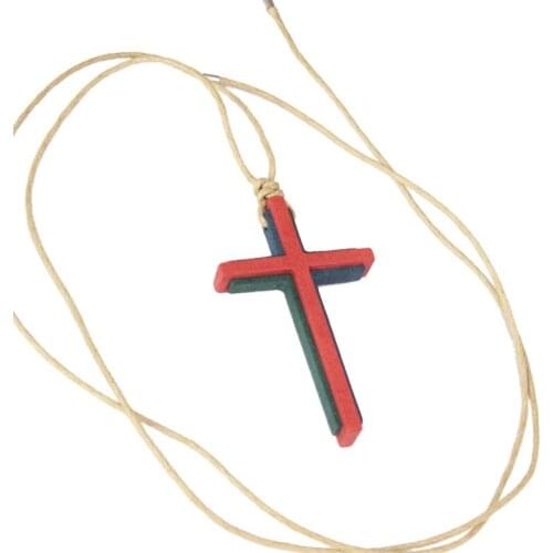 Jesus Wood Cross Catholic Relics Craft Jesus Church Decor Home Figuras Gift