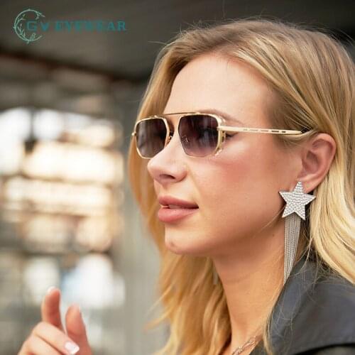 Small Square Sunglasses Woman Trendy Fashion Sunglasses European and American outdoor luxury design Party Travel Sunglasses GV