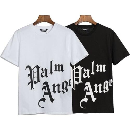 Palm angels Trendy fashion all-match simple letter printed T-shirt