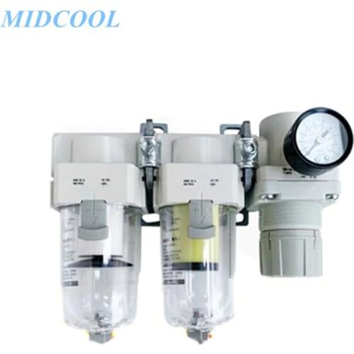 Modular F.R.L. Units Air Combination Air Filter + Regulator + Lubricator AC-A Series AC20C AC30 AC40C AC20C-02G/02DG/02E/02DE-A