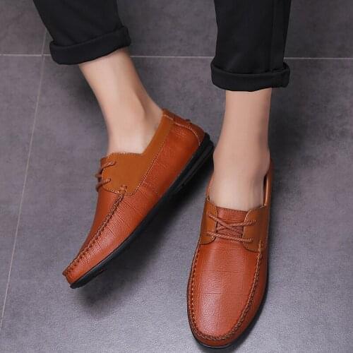 Zapatos Casuales Para Hombre Men Casual Shoes Leather Sport Fashion Mens For Black Man Leisure Wear Breathable Sapatos