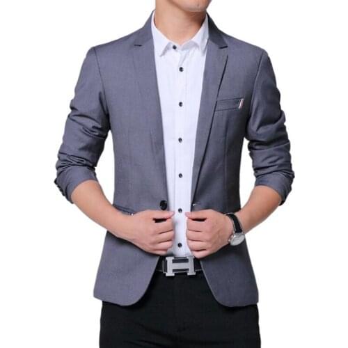 Men Blazer Simple business casual Brand Men Suit Terno Masculino Wholesale Blazers Men Slim Formal Party Blazers