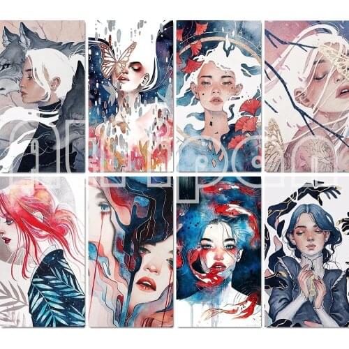 5D DIY Diamond Painting Cartoon Girl Art Painting Full SquareRound Diamond Embroidery Mosaic Kit High Quality Handmade Products