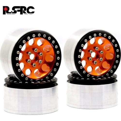 4PCS 2.2inch Metal Beadlock 12-Spokes Wheel Rim for RC Crawler Car Traxxas TRX4 TRX6 Axial SCX10 90046 RR10 Wraith