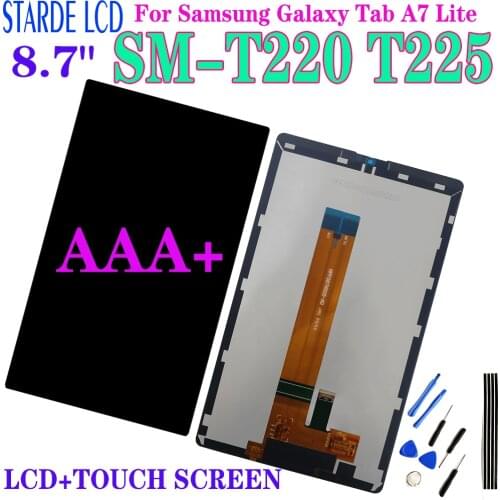 Original 8.7 inch For Samsung Tab A7 Lite 2021 SM-T220 SM-T225 T220 T225 LCD Display Touch Screen Digitizer Panel Assembly