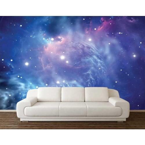 Custom 3D Photo Wallpaper Fantasy Galaxy Space Wall Decoration Poster Art Removable Wall Mural Wall Stickers