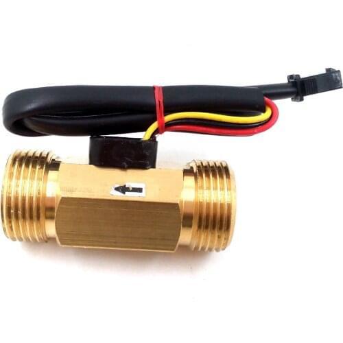 Water Flow meter flowmeter fuel gauge Hall flow sensor inductive switch counter indicator Copper G3/4" DN20mm 2-45L/min DC3V-18V