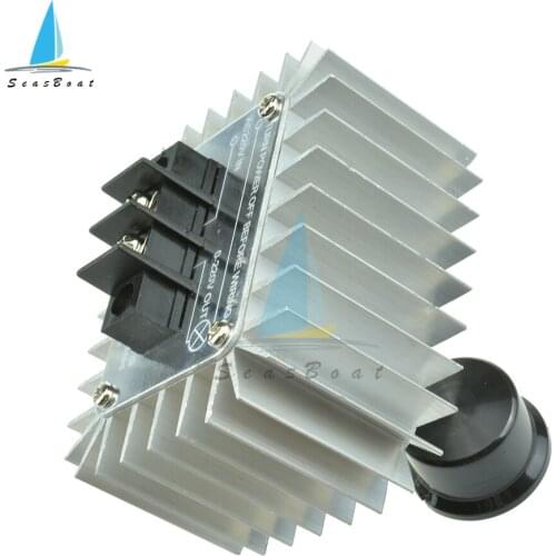 AC 220V 5000W SCR Voltage Regulator Dimming LED Dimmer Motor Speed Controller Thermostat 220V Power Supply Speed Regulator