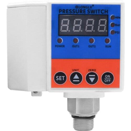 LONGLV YL-816 Intelligent Digital Display Pressure Switch Double Group Relay