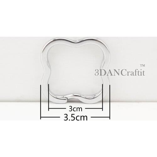 Heavy duty metal key ring Key Holder Purse Rings silver 3.5 cm 10 pcs E81