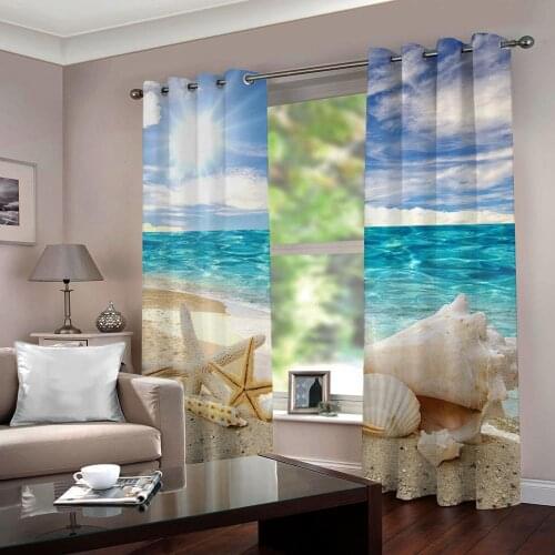 High Quality 3D Curtain Blackout Living Room Bedroom Window Curtain Modern Fashion Children Room Curtain Blinds
