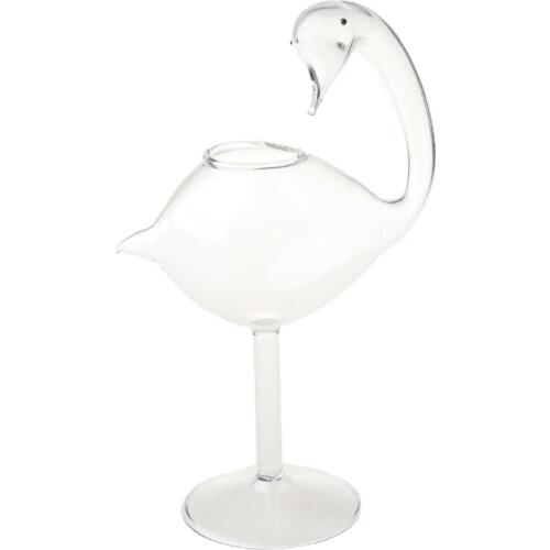 1PCS Swan Shape Cocktail Glass, Wine Glass, Water Cup for restaurants,bar, party, 180ml