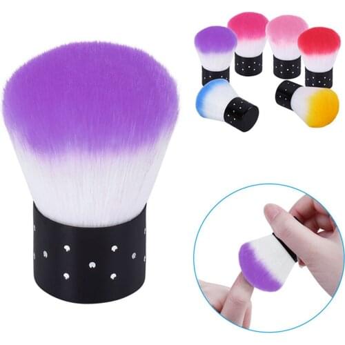 1Pc Nail Brush Nail Art Care Manicure Pedicure Soft Remove Dust Small Angle Cleaner Tools Acrylic&UV Powder Remover Brush