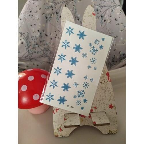 1pcs Tattoo Temporary Tattoos Snowflake Flower Winter Fake Tattoo Sticker Waterproof Tatto Art Tatoo Hand Arm For Child Boy