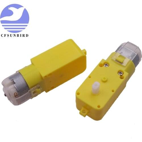 10PCS DC3V-6V DC gear motor TT motor 1-120 single shaft The micro gear motor Intelligent robot car