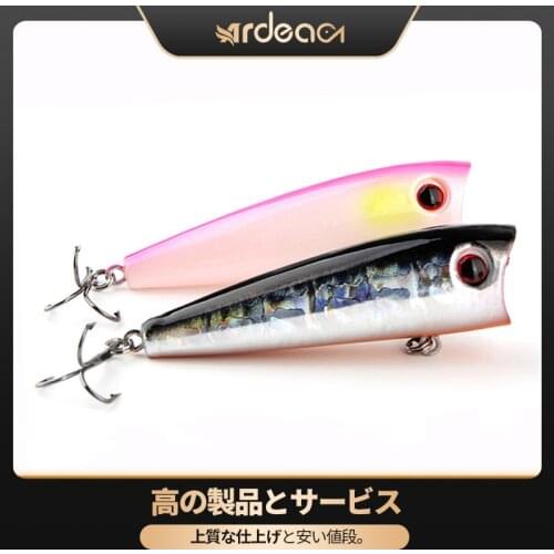 ARDEA Popper Fishing Lure 75mm 11g Topwater Hard Bait Artificial Wobblers swimbait Crankbait Fishing Tackle