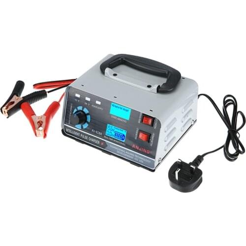 1pc 12V/24V Automotive Battery Charger 400W 40A Trickle Smart Pulse Repair Tool For Car Truck Boat Motorcycle 18x14.5x7cm