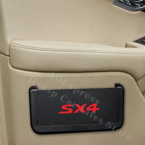 Car Seat Back Storage Box For Suzuki SX4 Auto Leather Small Things Storage Organizer Pouch Bag Car Accessories