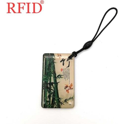 ID 125KHZ T5577 Rewritable Writable Blank Card Keyfob RFID Waterproof Token Tag Smart Keychain Door Keys Access Control Card 1