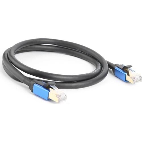 Cat8 Ethernet Cable STP 40Gbps Super Speed Cat 8 RJ45 Network Lan Patch Cord RJ45 Ethernet Cable for Router Modem Switch PC