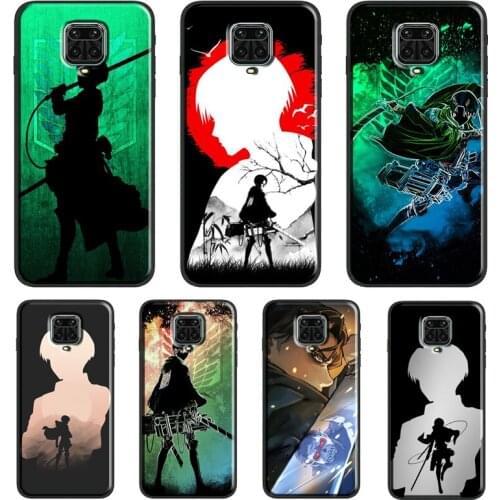Levi Attack On Titan Funda For Xiaomi Redmi Note 10 Pro Note 9 Pro Note 8 Pro 7 K40 8T 9S 9A 9C 9T Case Cover