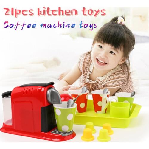 Childrens Family Coffee Blender Set Kitchen Toys Girls' Simulation Mini Appliances Early Education Gifts For Children
