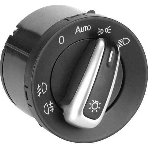 For VW Passat CC Jetta MK5 Golf 5ND941431B Chrome Car Auto Headlight Fog light Switch Control Auto Parts Car Accessories