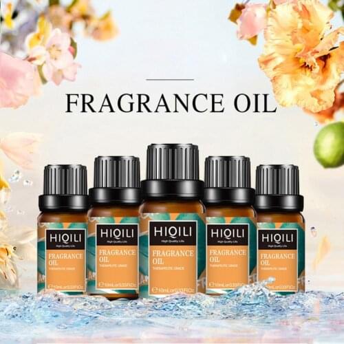 HIQILI Coconut Vanilla Fragrance Oil 10ML Diffuser Aromas Essential Oil White Musk Strawberry Mango Sea Breeze Oil Calm Emotions