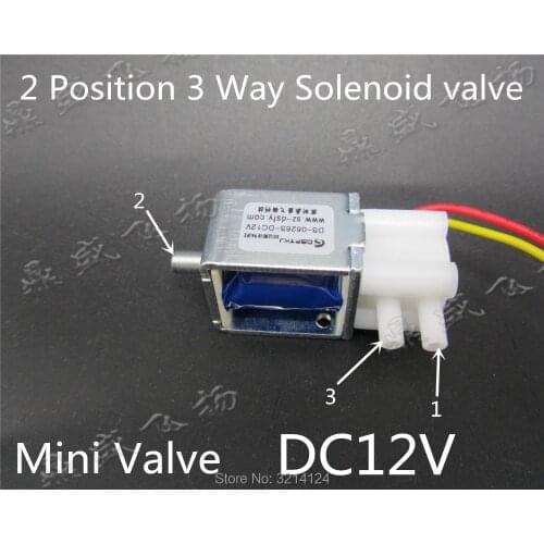 2020 DS-0626S Electric Mini Micro Solenoid Valve Air Gas Release Exhaust Discouraged 2 Position 3 Way