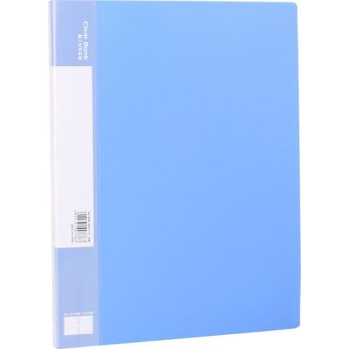DL 5038 good books A4 side entering type socialservices transparent insert file data 40 pages of paper bags Stationery for offic
