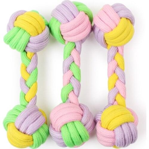 3pcs/lot Dog Toy Linen Rope Chew Toys for Large Dog Teeth Cleaning Pet Toy Interactive Toy for Small Medium Dogs Pets Product