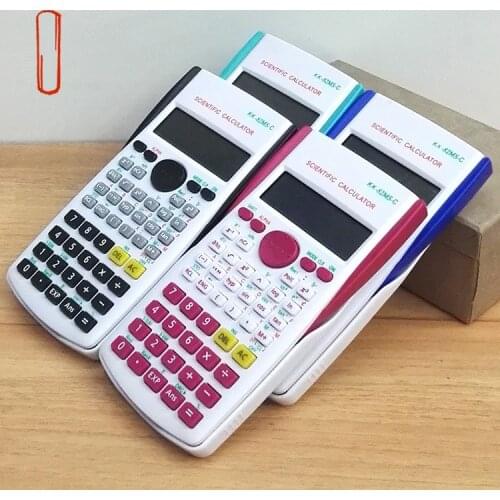 82MS-C Student Multifunctional Scientific Trigonometric Function Calculator Plum Red Black Blue Green Color Calculator