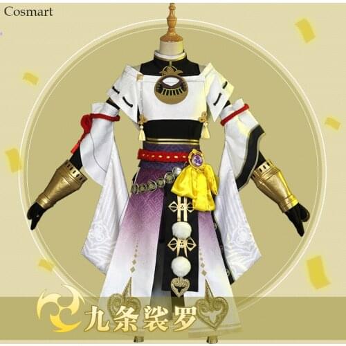 Genshin Impact Kujou Sara Kimono Game Suit Uniform Cosplay Costume Halloween Carnival Party Outfit For Women XS-XXL NEW