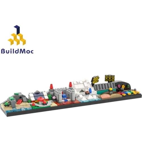 MOC Back The Futuress Castle The Little Mermaid SW Episode Paris Magic School Skyline Town Building Block Brick Toys for Child
