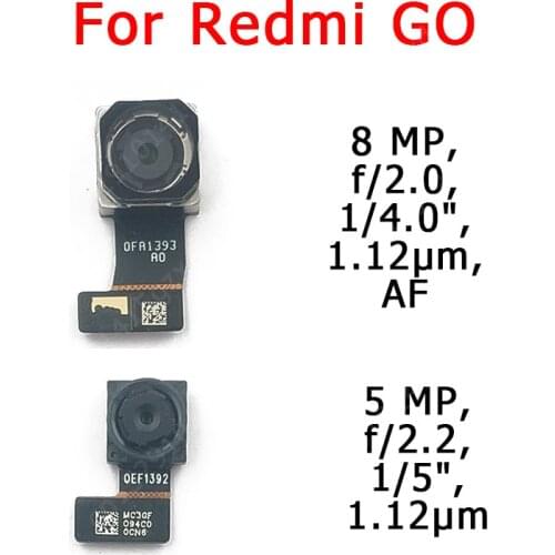 Original Front Rear Back Camera For Xiaomi Redmi GO Main Facing Camera Module Flex Cable Replacement Spare Parts