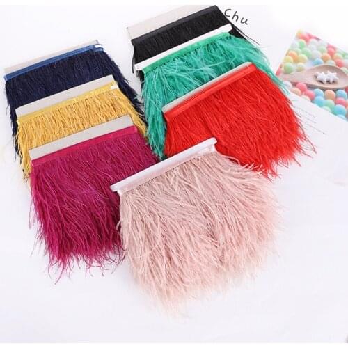 Supply color ostrich feather cloth DIY hand jewelry accessories Costume props