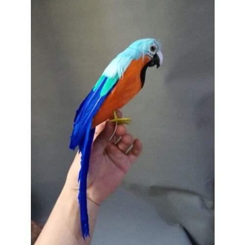 Real life Bird colourful feathers parrot model about 30cm parrot garden decoration filming prop toy gift h1427