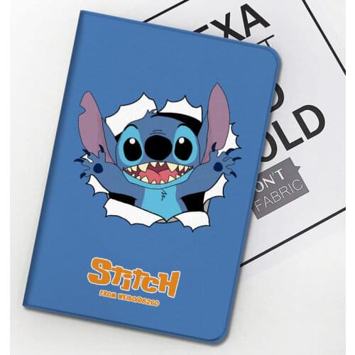 Disney Stitch Clamshell Cover for IPad 10.2 2019 IPad 2 3 4 9.7 2017 2018 IPad Air 2 9.7 iPad Pro Tablet Silicone Case