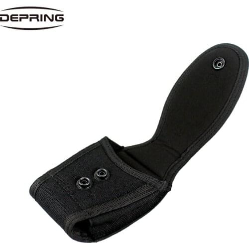 Outdoor Military Security Handcuffs Pouch Enhanced Molded Belt Mounted Single Handcuffs Holder Case for Hunting